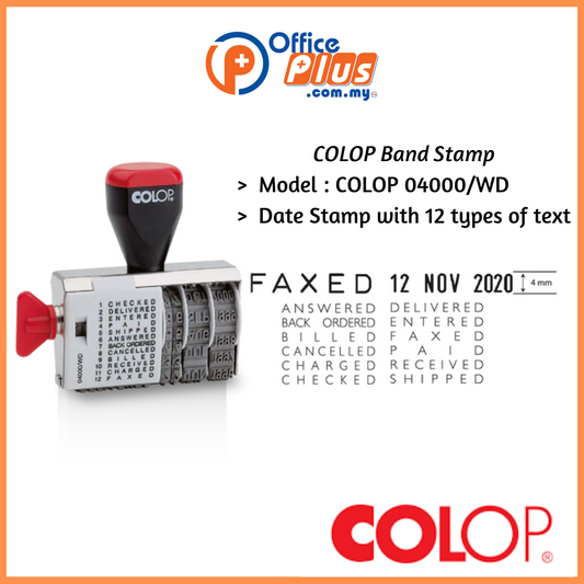COLOP Band Stamp 04000/WD - OfficePlus