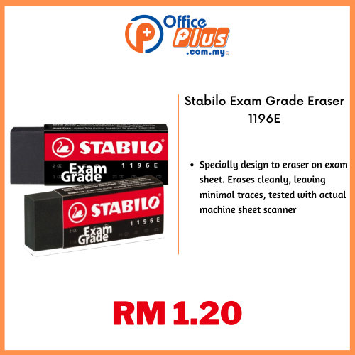 Stabilo Exam Grade Eraser 1196 - OfficePlus