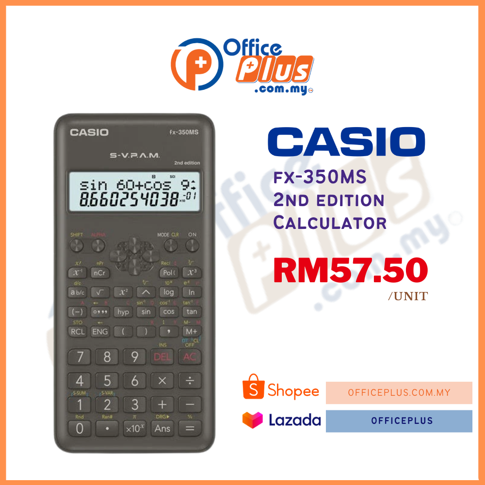 Casio Scientific Calculator (fx-350MS-2) - OfficePlus