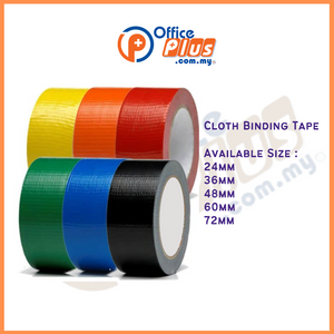 Cloth Binding Tape 24mm/36mm/48mm/60mm/72mm - OfficePlus