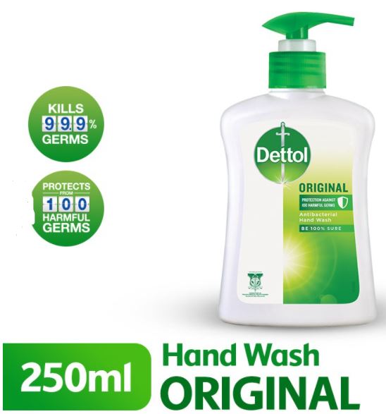 Dettol Hand Wash Soap Original 250ml - OfficePlus