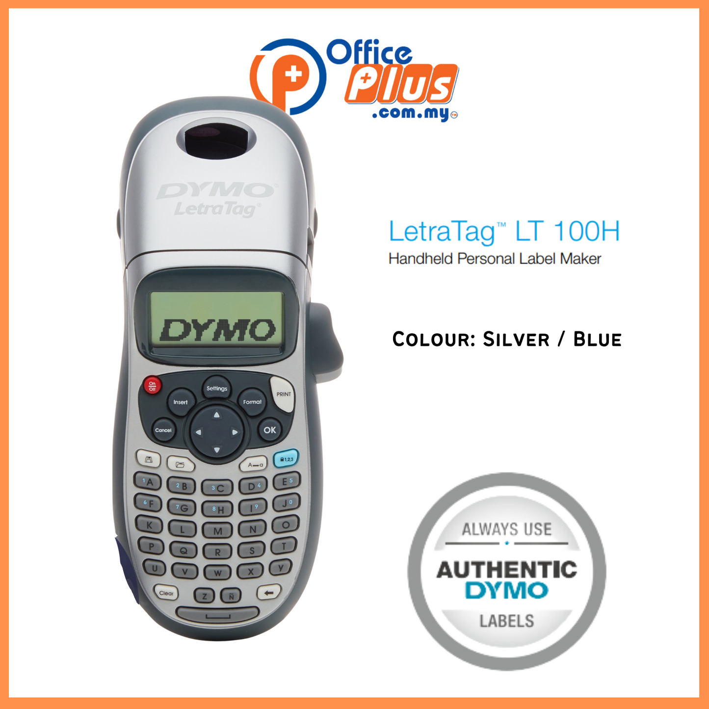 Dymo LetraTag Plus LT-100H Handheld Personal Label Manager - OfficePlus