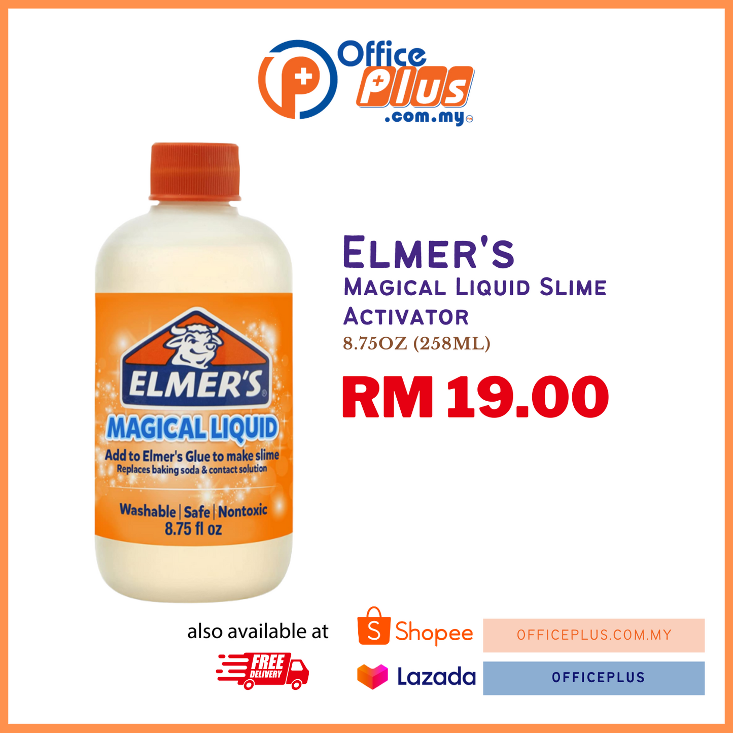 Elmer's Slime Activator, Magical Liquid Slime Activator Solution, (8.75 fl  Oz)