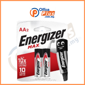 Energizer Max Battery AA 2Pc Card - OfficePlus