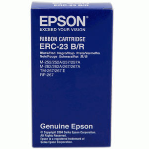 Epson ERC 23 Ribbon - Black/Red (Item No: EPS ERC 23 B/R) - OfficePlus