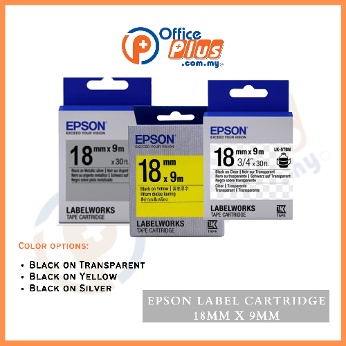 Epson Label Cartridge 18mm x 9m - OfficePlus