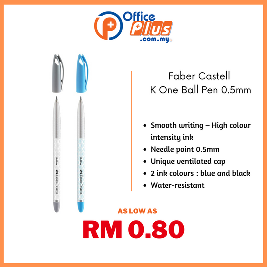 Faber Castell K One Ball Pen 0.5mm - OfficePlus