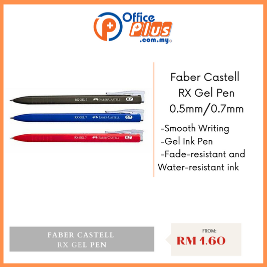 Faber Castell RX Gel Pen 0.5/0.7mm - OfficePlus