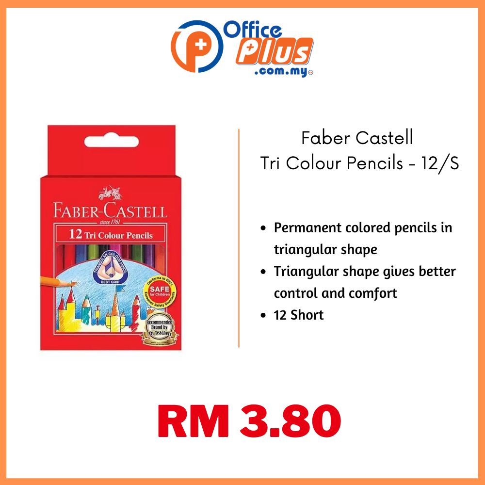 Faber-Castell Tri Colour Pencils - OfficePlus