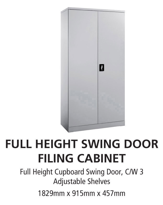 Full Height Swing Door Filing Cabinet - OfficePlus