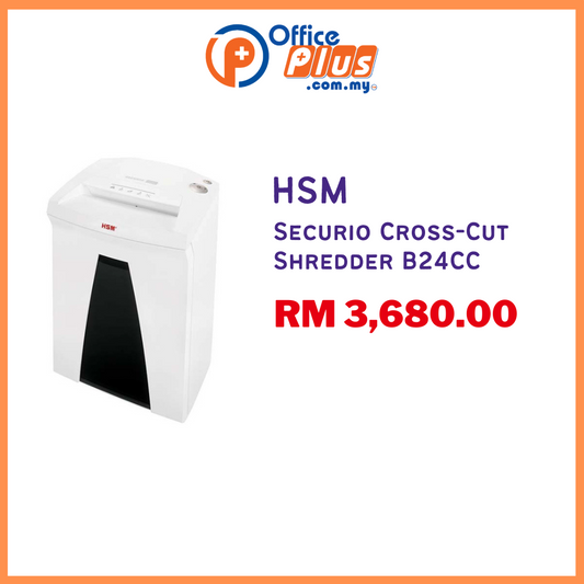 HSM Securio Cross-Cut Shredder B24CC - OfficePlus