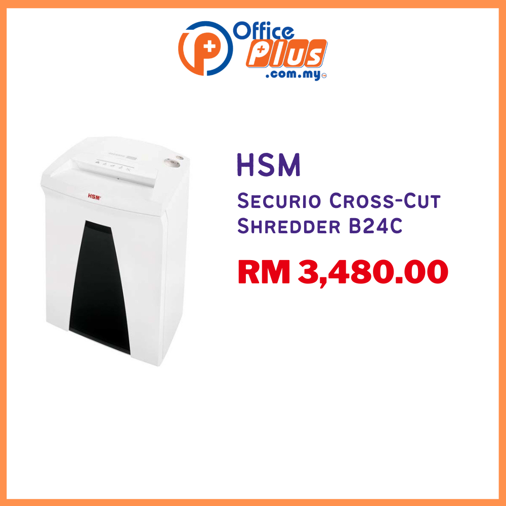 HSM Securio Cross-Cut Shredder B24C - OfficePlus
