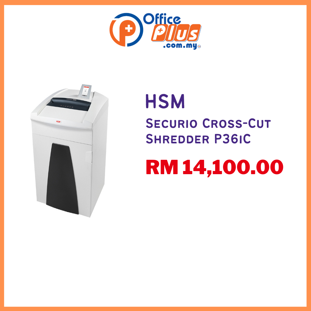 HSM Securio Cross-Cut Shredder P36iC - OfficePlus