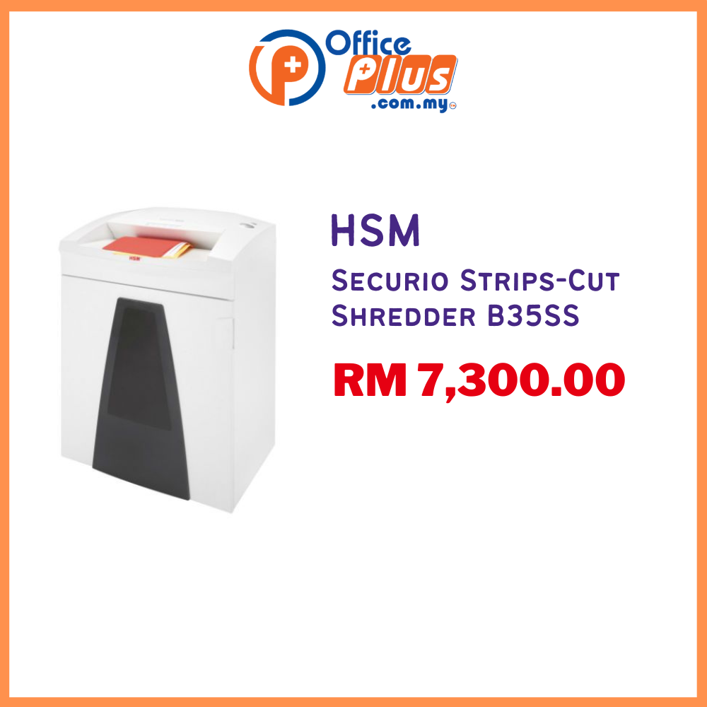 HSM Securio Strips-Cut Shredder B35SS - OfficePlus