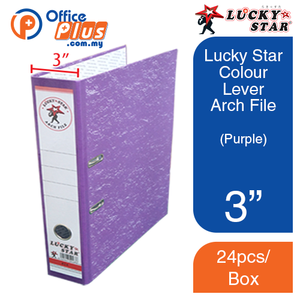 Lucky Star 3" Colour Lever Arch File - OfficePlus