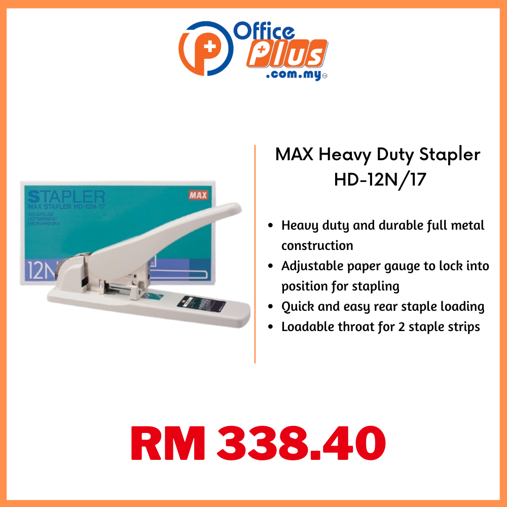 MAX Heavy Duty Stapler HD-12N/17 - OfficePlus