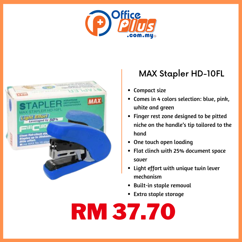 MAX STAPLER HD-10FL - OfficePlus