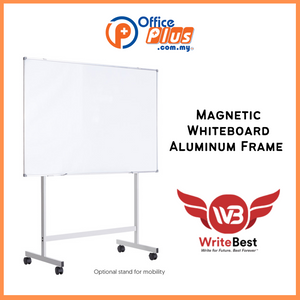Magnetic Whiteboard Single Side Aluminum Frame - OfficePlus