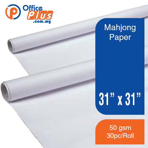Mahjong Paper – 31″ x 31″ x 50g- 30pc/Roll - OfficePlus