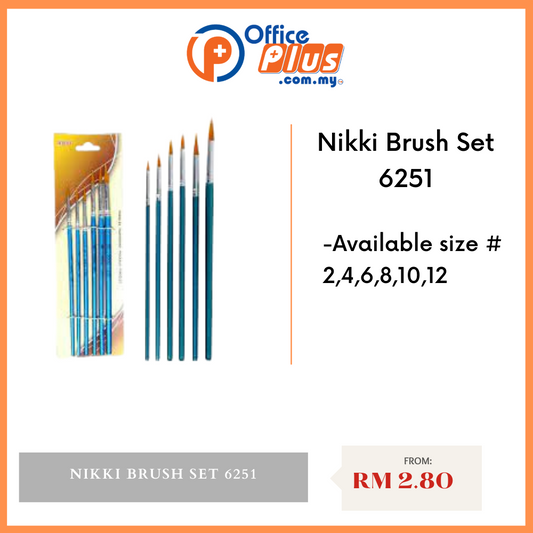 Nikki Brush Set 6251 - OfficePlus