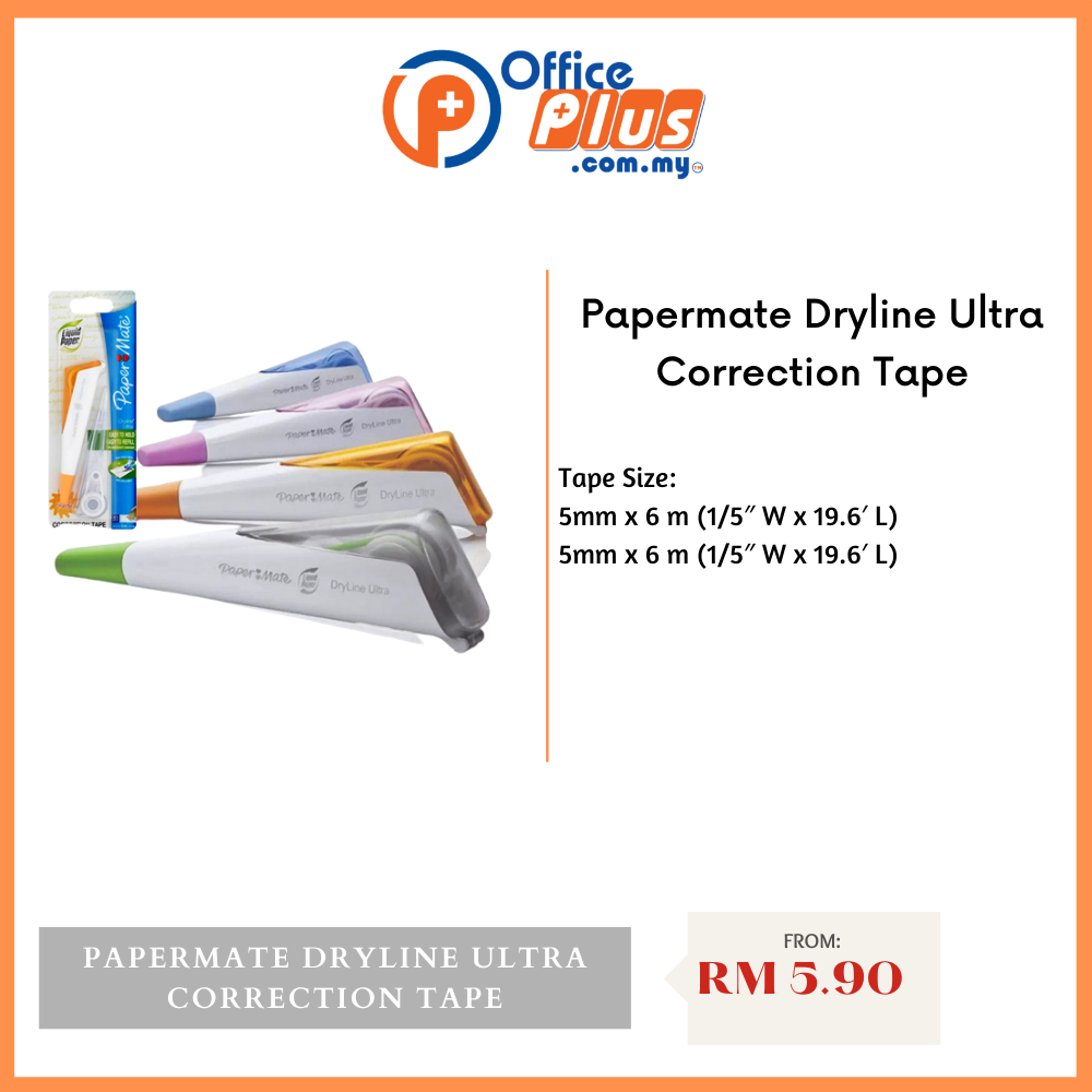 Papermate Dryline Ultra Correction Tape - OfficePlus