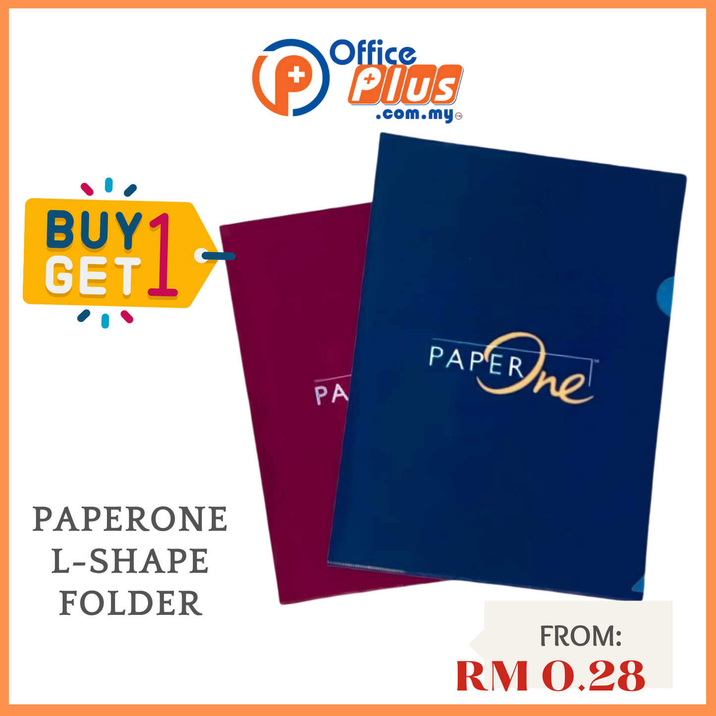 Paperone L-Shape Folder - OfficePlus