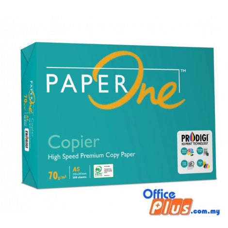PaperOne A5 Copier Paper 70gsm - 500 Sheets - OfficePlus