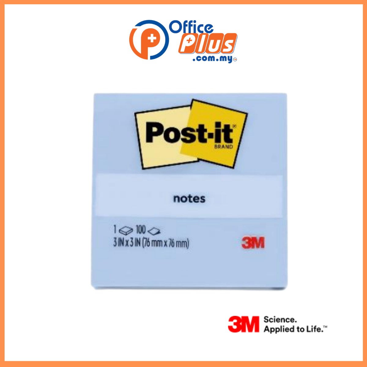Post-it® Classic Notes (Single Pad)  3"x 3“ - OfficePlus