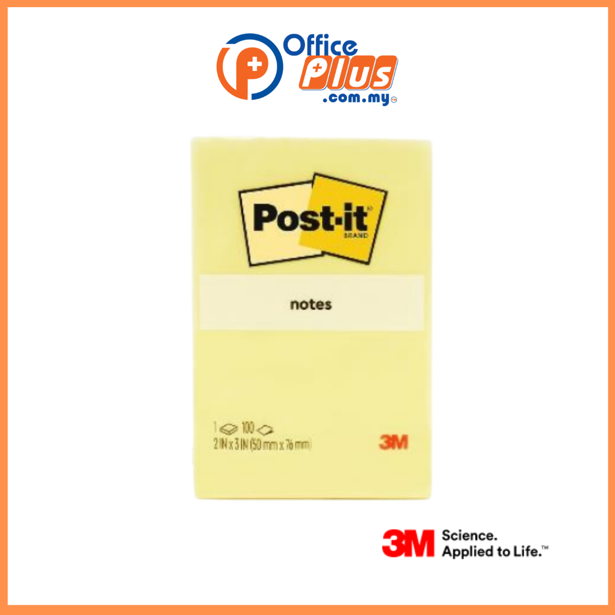 Post-it® Classic Notes (Single Pad)  2"x3“ - OfficePlus