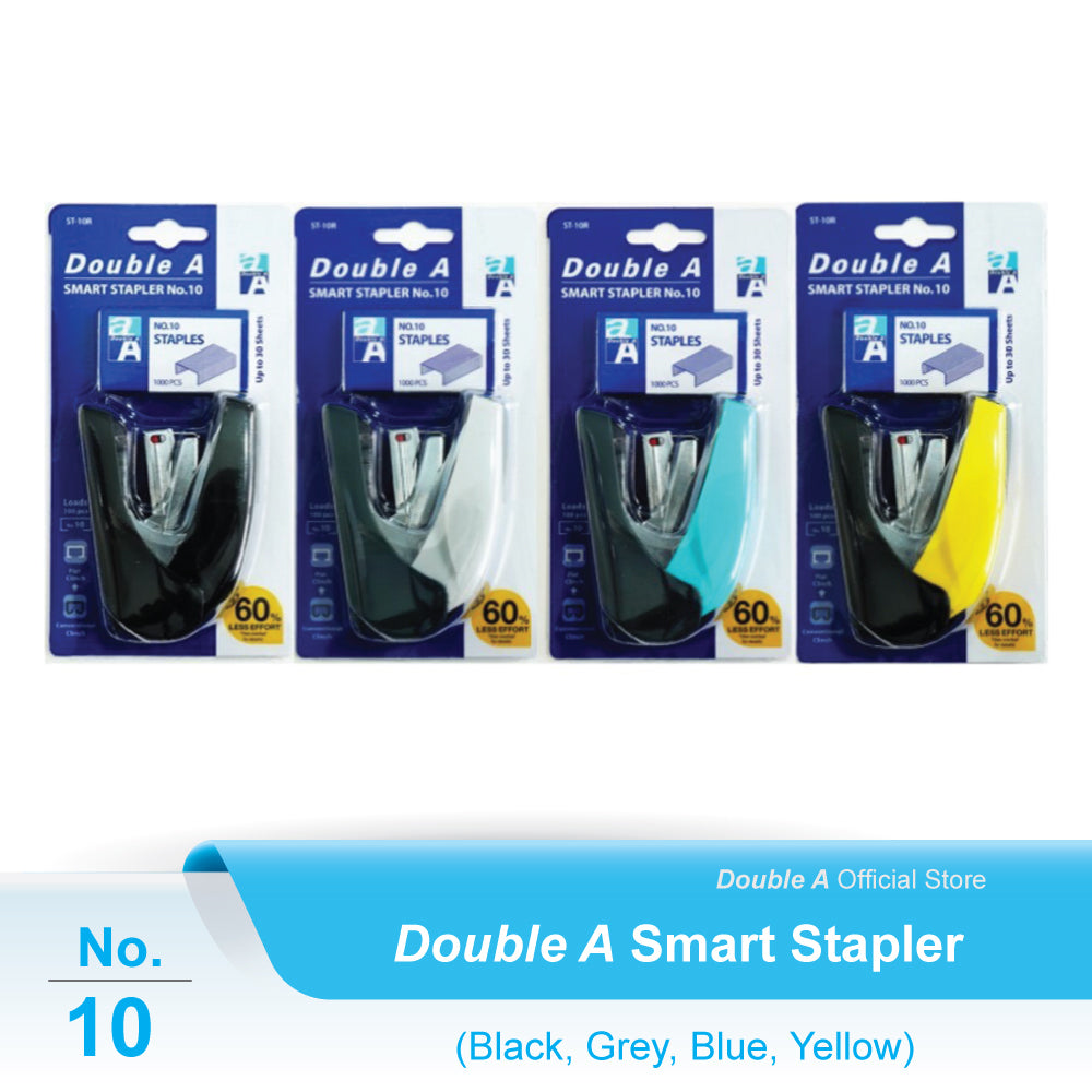 Double A Smart Stapler No 10 + Staples Box (1 Pc) - OfficePlus