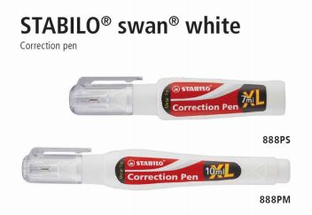 Stabilo Swan Correction Pen - Metal Tip 7ml (888PS) - OfficePlus