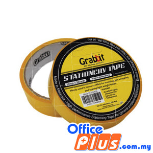 Grabbit Stationery Tape 24mm x 30 yards - 2 rolls/pack - OfficePlus