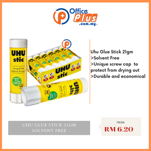 UHU Glue Stic 21g - Solvent Free (90-000-065) - OfficePlus