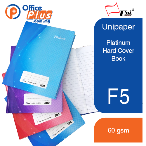 Unipaper Platinum Hard Cover Book F5 - OfficePlus