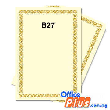 Lucky Star A4 Gold Stamping Certificate 160gsm - 100 sheets - OfficePlus