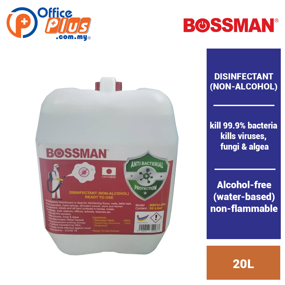 Bossman Disinfectant (Non-Alcohol) - Ready To Use - OfficePlus