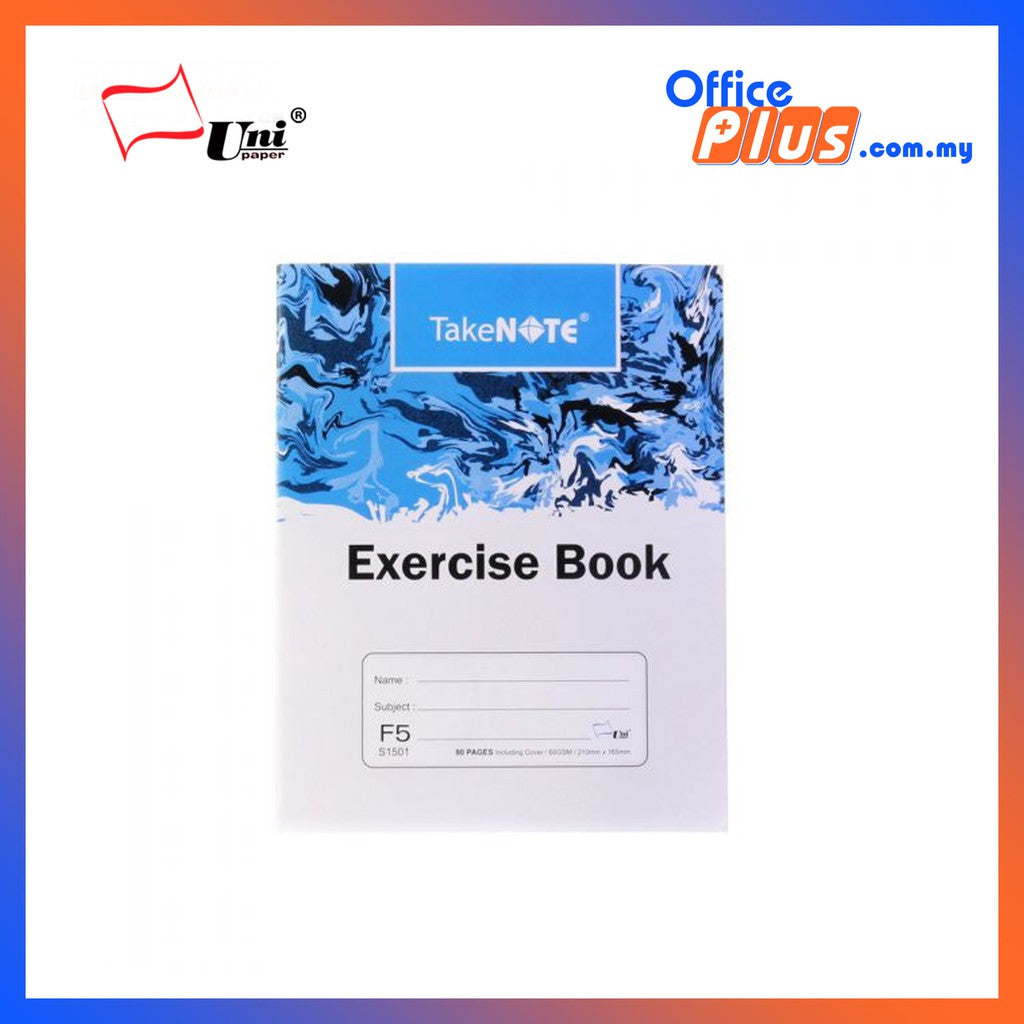 Unipaper Take Note Exercise Book F5 60gsm (RM 1.10 - RM 3.20) - OfficePlus