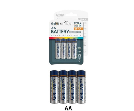 Grabbit Battery AA - 4pcs - OfficePlus