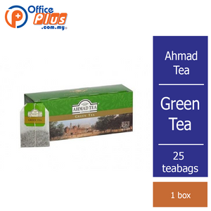 Ahmad Tea Pure Green Tea - 25 teabags - OfficePlus