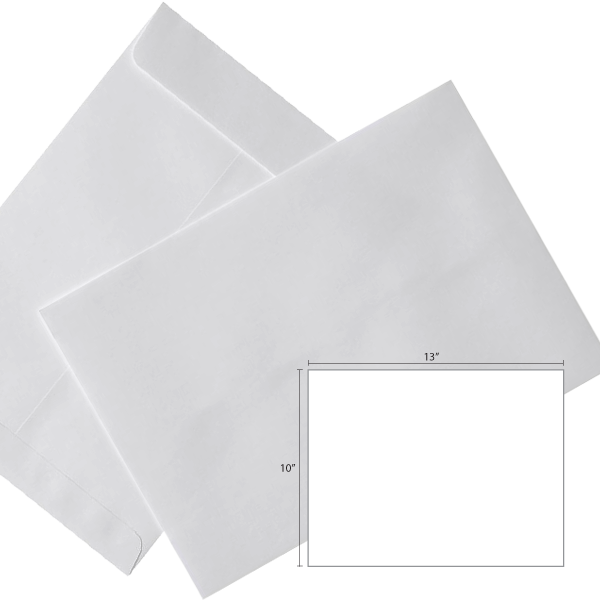 Butterfly White Envelope- 10″ x 13″ – 250’s/Box - OfficePlus