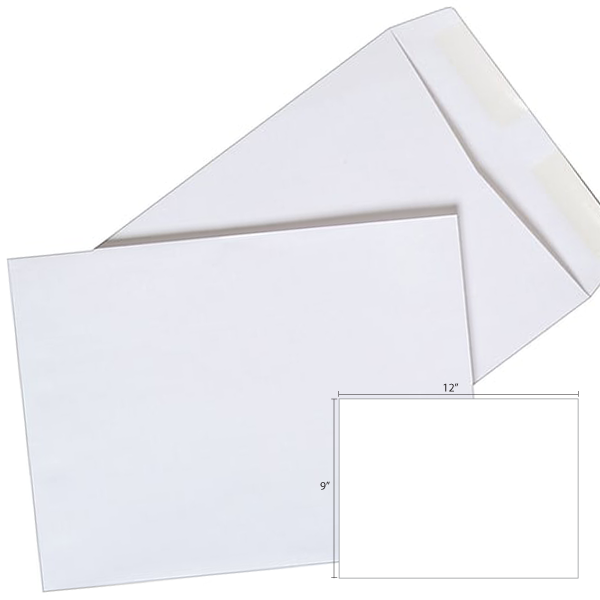 Butterfly White Envelope – 9″ x 12″-250’s/Box - OfficePlus